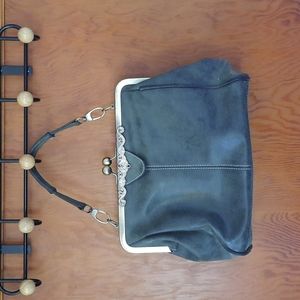 Gray purse unknown brand